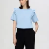 T-shirts>SELECTED FLÆSET T-SHIRT Blue