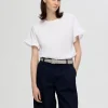 T-shirts>SELECTED FLÆSET T-SHIRT White