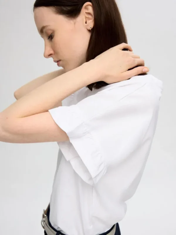 T-shirts>SELECTED FLÆSET T-SHIRT White