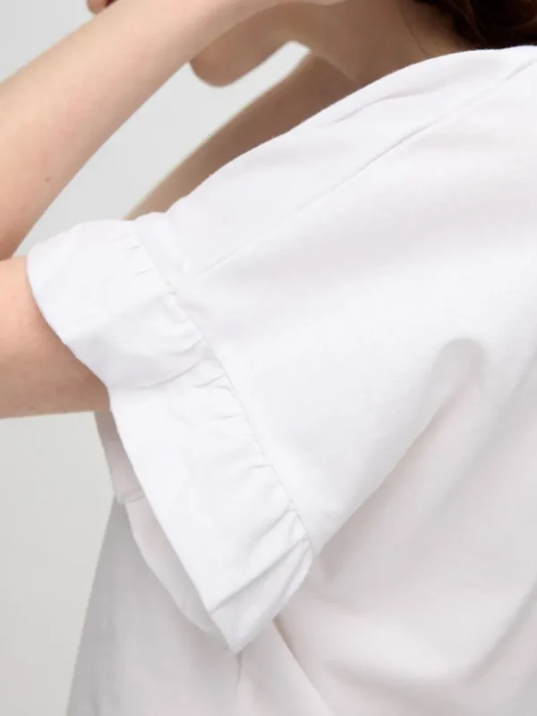 T-shirts>SELECTED FLÆSET T-SHIRT White