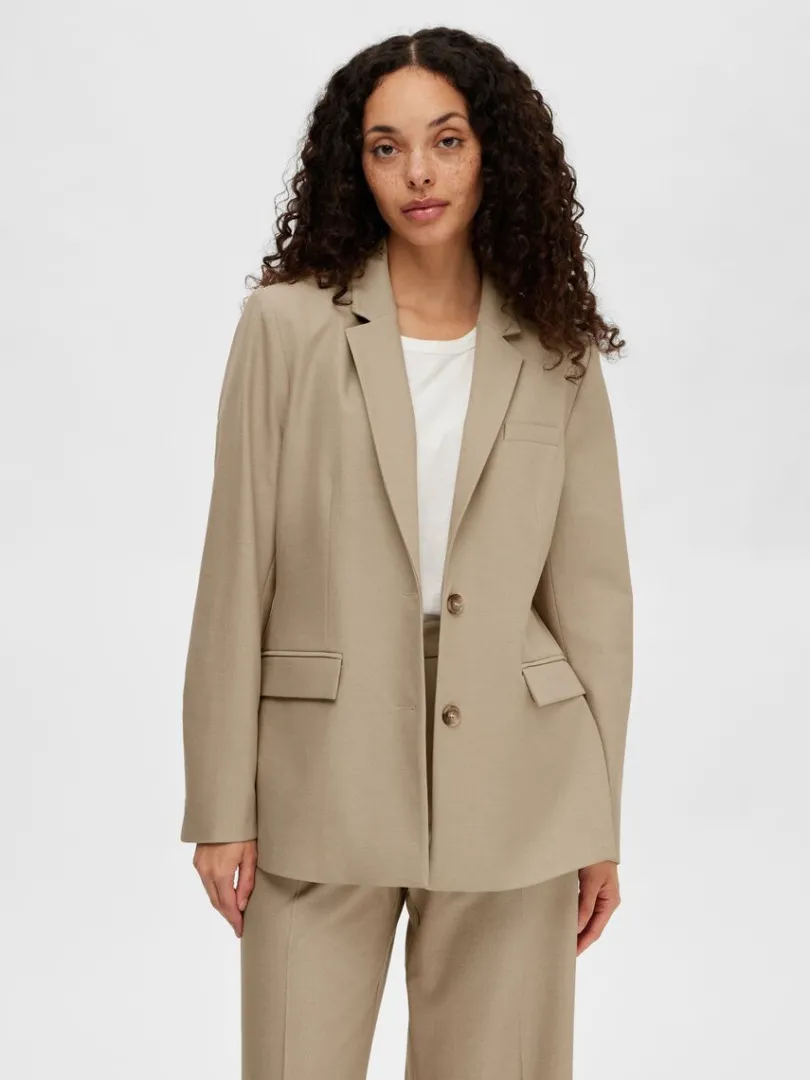 formel_blazer_0.webp Jakkesæt & Blazers>SELECTED FORMEL BLAZER Beige