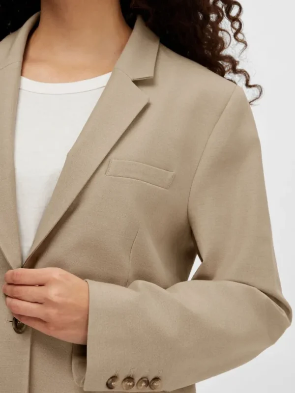 Jakkesæt & Blazers>SELECTED FORMEL BLAZER Beige