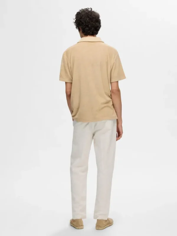 Poloer>SELECTED FROTTÉ POLO Beige
