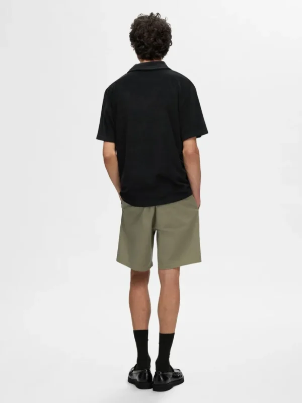 Poloer>SELECTED FROTTÉ POLO Black