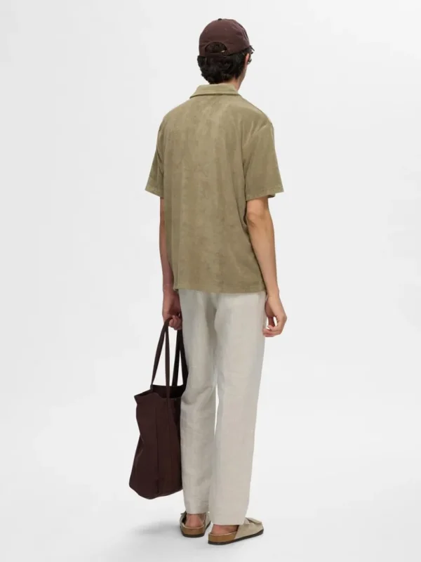 Poloer>SELECTED FROTTÉ POLO Green