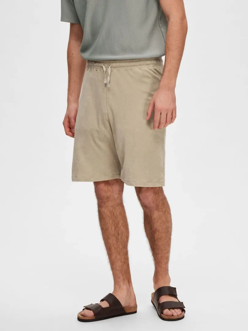 frott_shorts_0-1.webp Shorts>SELECTED FROTTÉ SHORTS Beige