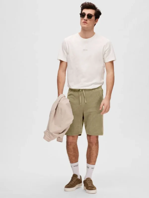 Shorts>SELECTED FROTTÉ SHORTS Green