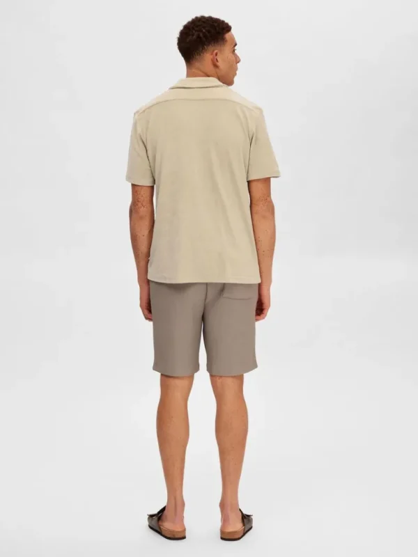 Skjorter>SELECTED FROTTÉ SKJORTE Beige