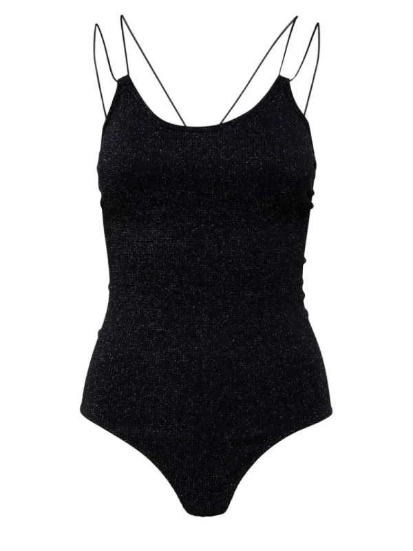 Toppe Og Bluser>SELECTED GLIMMER BODYSTOCKING Black