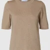 Toppe Og Bluser | Strik>SELECTED GLIMMER STRIKKET TOP Brown