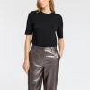 Strik | Toppe Og Bluser>SELECTED GLIMMER STRIKKET TOP Black