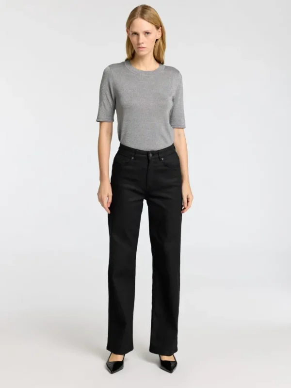 Toppe Og Bluser | Strik>SELECTED GLIMMER STRIKKET TOP Grey