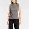 Toppe Og Bluser>SELECTED GLIMMER TOP UDEN ÆRMER Grey