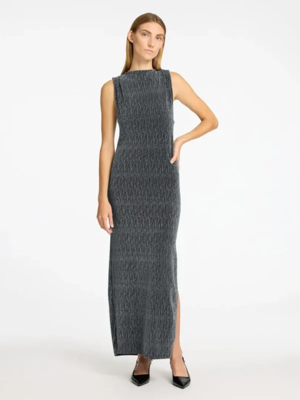 Kjoler>SELECTED GLITRENDE MAXIKJOLE Black