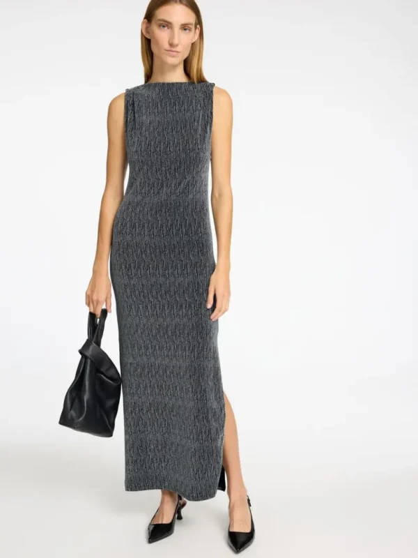Kjoler>SELECTED GLITRENDE MAXIKJOLE Black