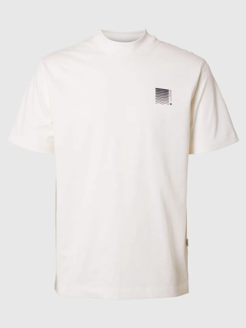 grafisk_print_tshirt_0.webp T-shirts>SELECTED GRAFISK PRINT T-SHIRT White