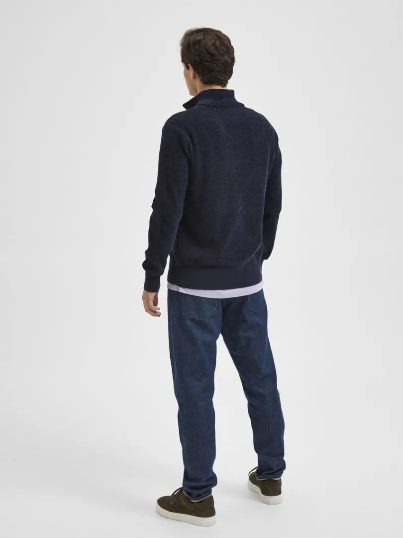 half_zip_pullover_5-2.webp Strik>SELECTED HALF ZIP PULLOVER Blue