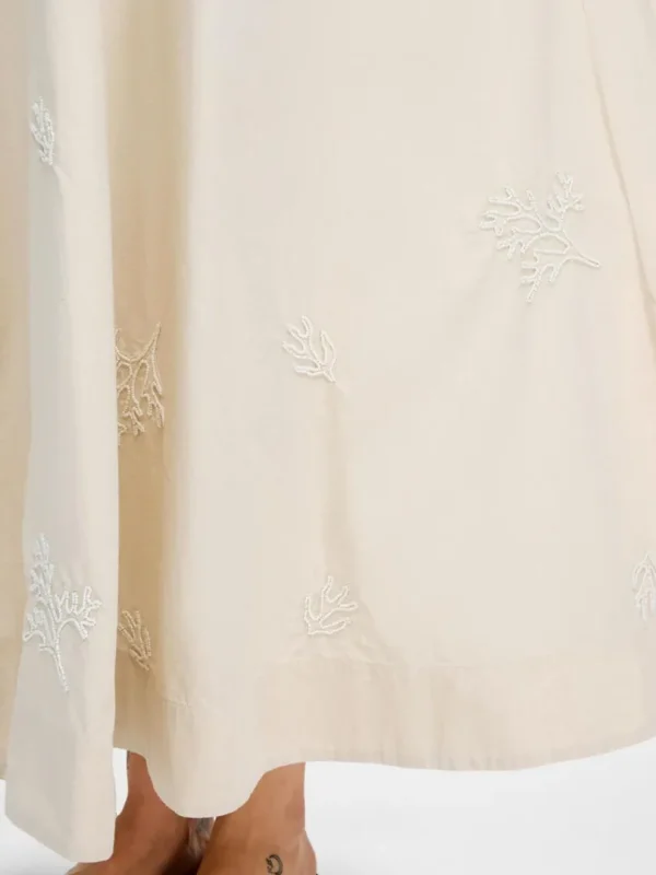 Kjoler>SELECTED HALTERNECK MAXIKJOLE Beige