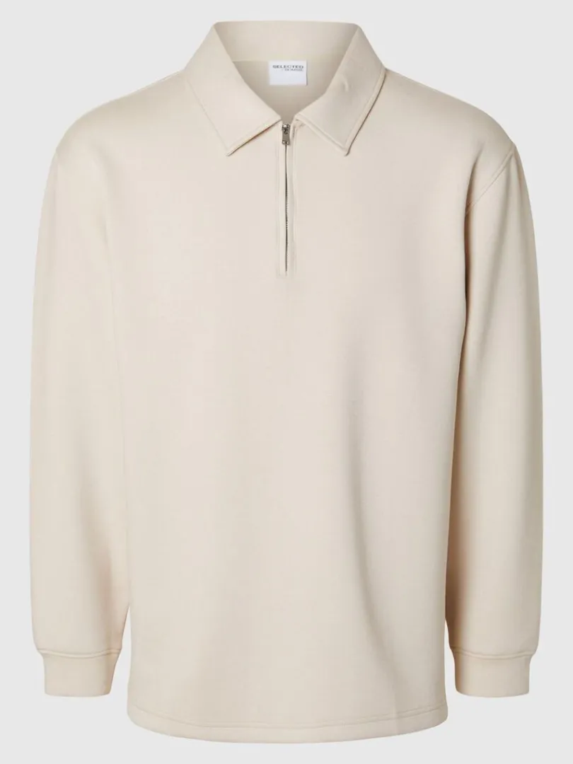 halv_lynls_sweatshirt_0-1.webp Hættetrøjer & Sweatshirts>SELECTED HALV LYNLÅS SWEATSHIRT Beige