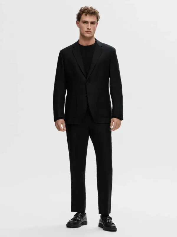 Jakkesæt & Blazers>SELECTED 100% HAMP BLAZER Black