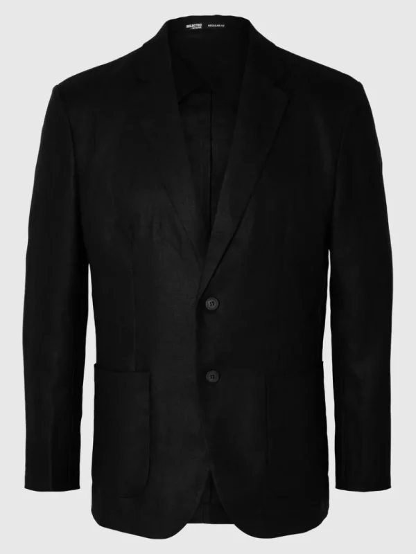 Jakkesæt & Blazers>SELECTED 100% HAMP BLAZER Black