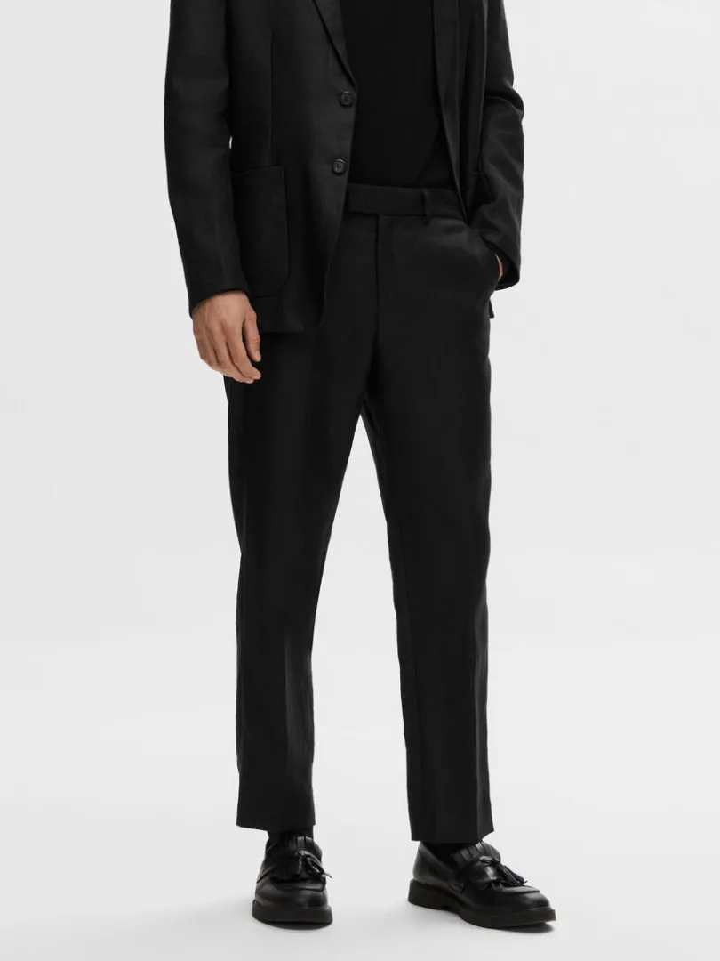 hamp_bukser_0.webp Bukser | Jakkesæt & Blazers>SELECTED 100% HAMP BUKSER Black