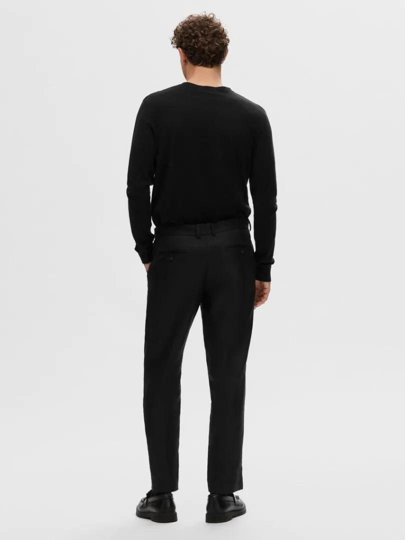 hamp_bukser_1.webp Bukser | Jakkesæt & Blazers>SELECTED 100% HAMP BUKSER Black