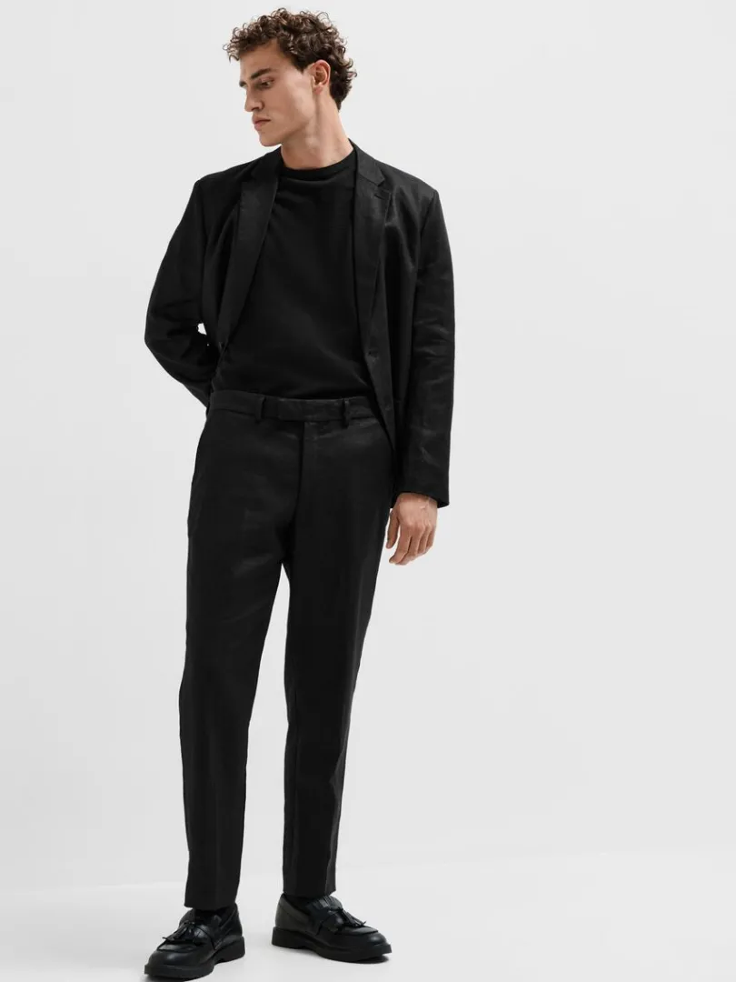 hamp_bukser_3.webp Bukser | Jakkesæt & Blazers>SELECTED 100% HAMP BUKSER Black