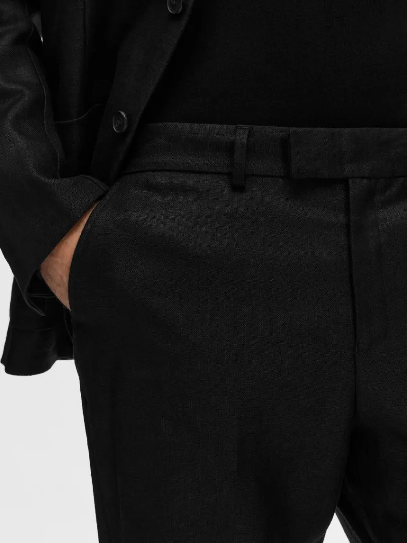 hamp_bukser_5.webp Bukser | Jakkesæt & Blazers>SELECTED 100% HAMP BUKSER Black