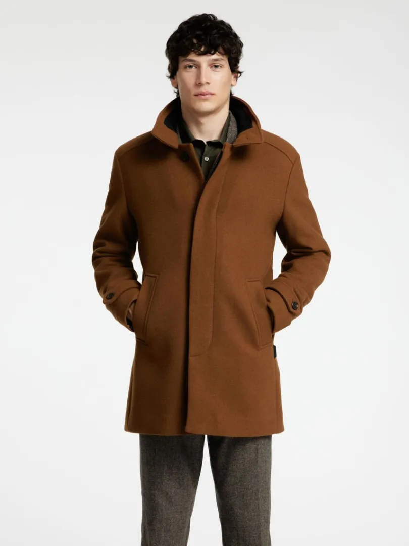 high_neck_frakke_0-1.webp Overtøj>SELECTED HIGH NECK FRAKKE Brown