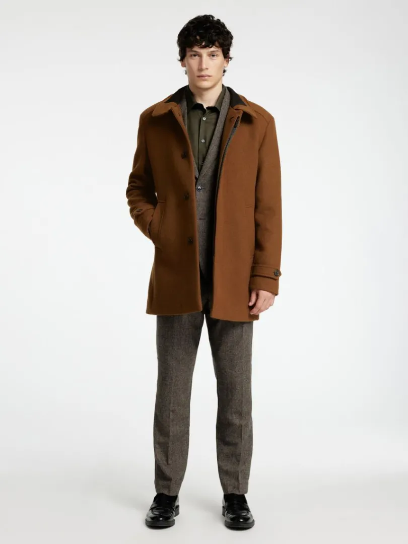 high_neck_frakke_2-1.webp Overtøj>SELECTED HIGH NECK FRAKKE Brown