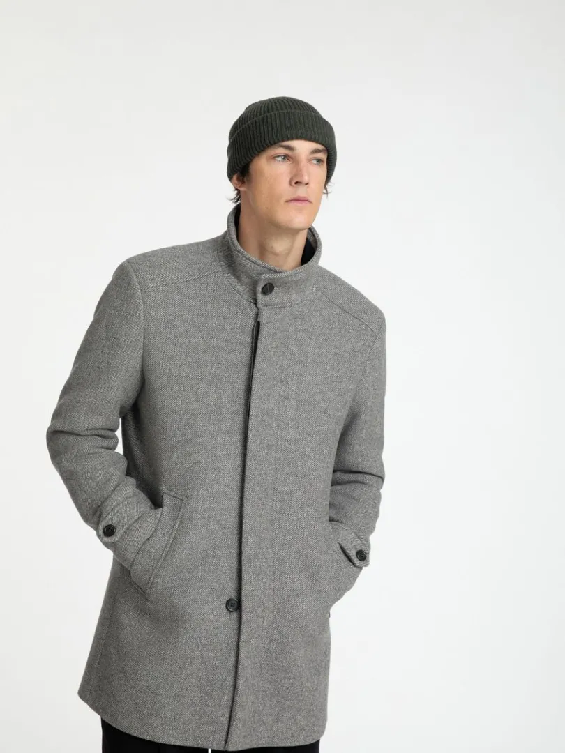 high_neck_frakke_3-2.webp Overtøj>SELECTED HIGH NECK FRAKKE Grey