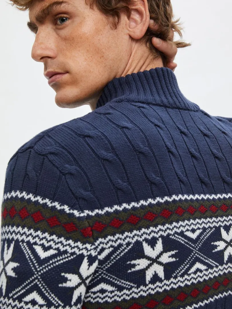 hj_hals_julesweater_2-2.webp Strik>SELECTED - HØJ HALS JULESWEATER Blue