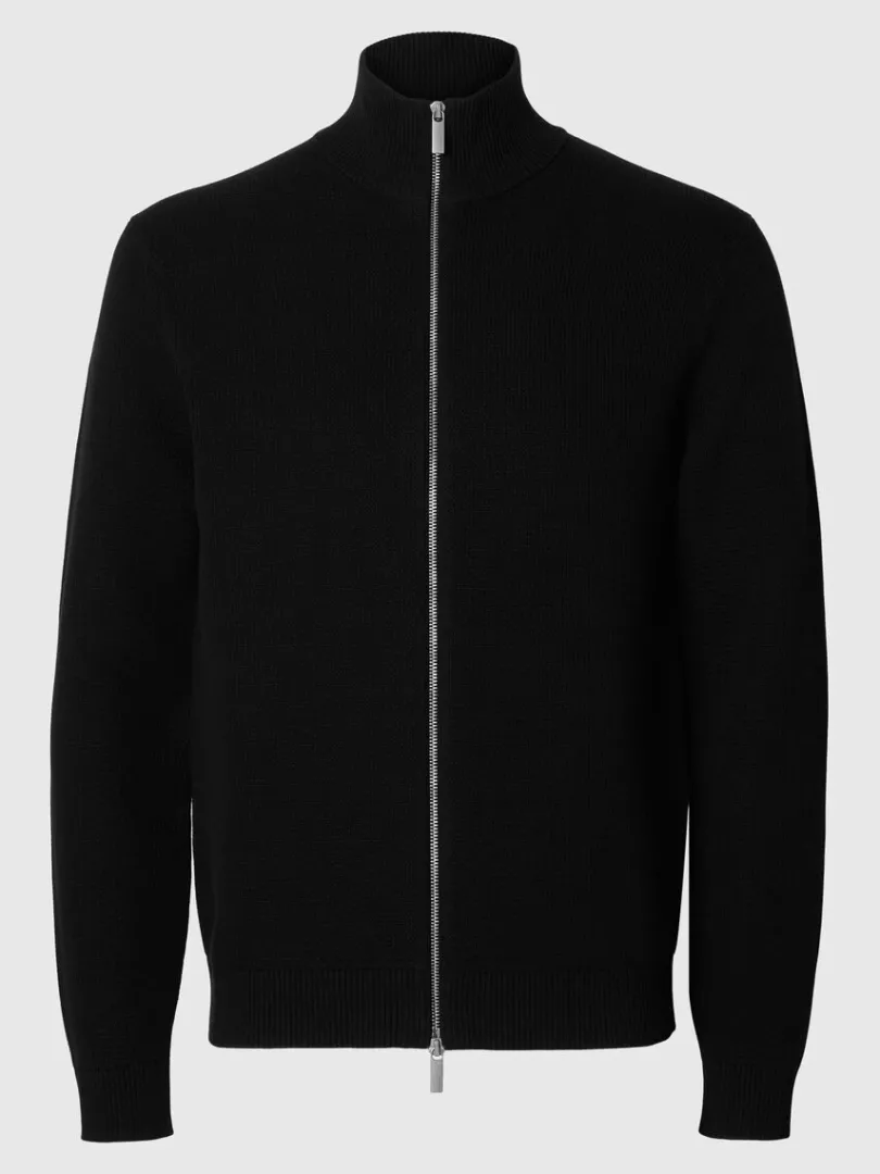 hj_hals_med_lynls_strikke_2-1.webp Strik>SELECTED HØJ HALS MED LYNLÅS STRIKKET CARDIGAN Black