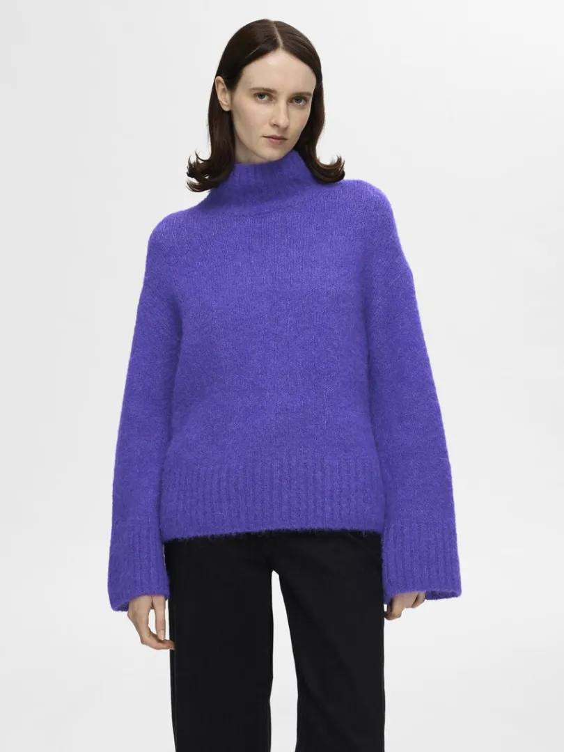 hj_hals_pullover_0-3.webp Strik>SELECTED HØJ HALS PULLOVER Purple