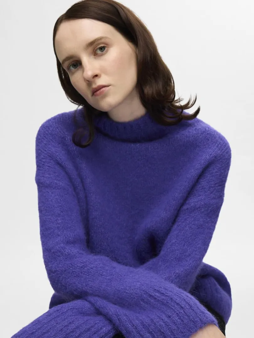 hj_hals_pullover_2-3.webp Strik>SELECTED HØJ HALS PULLOVER Purple