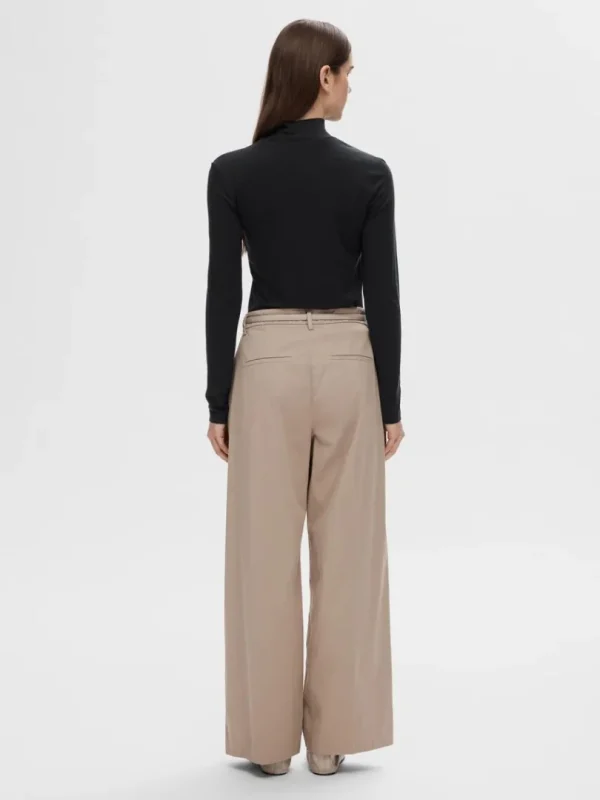 T-shirts | Toppe Og Bluser>SELECTED - HØJ HALS TOP Black