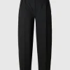 Bukser>SELECTED HØJTALJET BUKSER MED BARREL-FIT Black