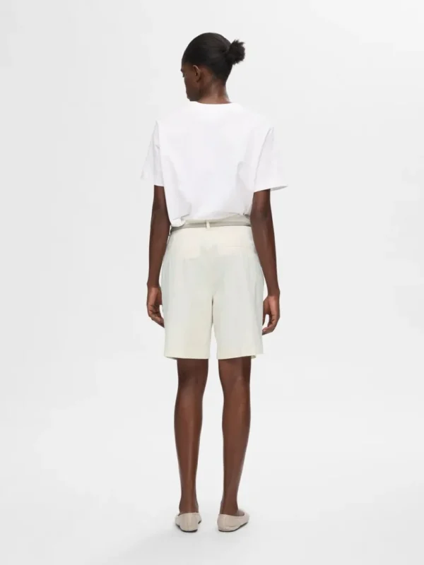 Shorts>SELECTED HØJTALJET CHINOSHORTS Beige