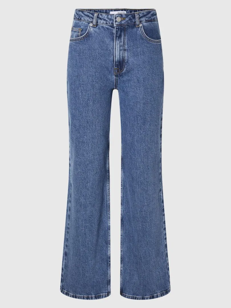 hjtaljet_jeans_med_vide_b_5.webp Jeans>SELECTED HØJTALJET JEANS MED VIDE BEN Blue
