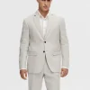 Jakkesæt & Blazers>SELECTED 100% HØR BLAZER Beige