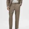 Bukser | Jakkesæt & Blazers>SELECTED 100% HØR HABITBUKSER Brown