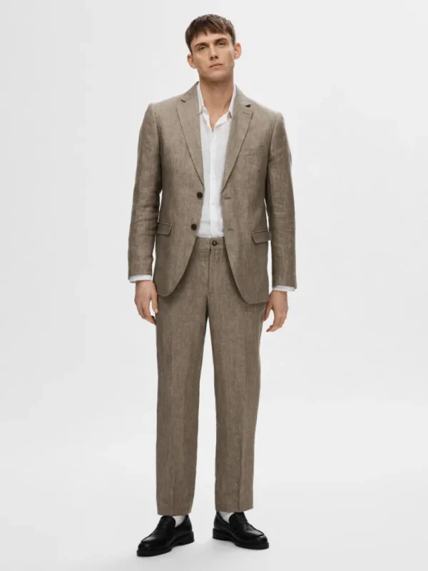 Bukser | Jakkesæt & Blazers>SELECTED 100% HØR HABITBUKSER Brown
