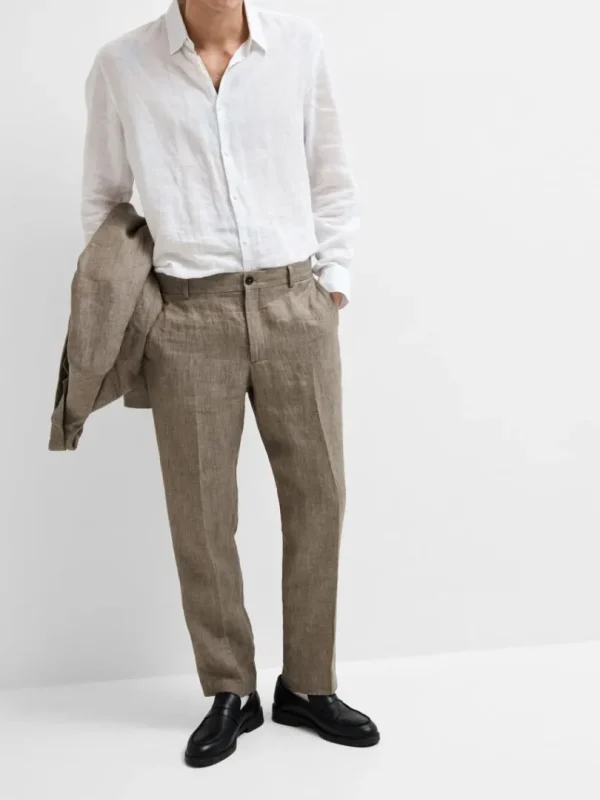 Bukser | Jakkesæt & Blazers>SELECTED 100% HØR HABITBUKSER Brown