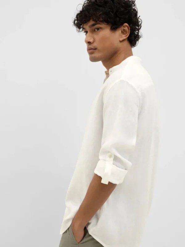 Skjorter>SELECTED 100% HØR LANGÆRMET SKJORTE White