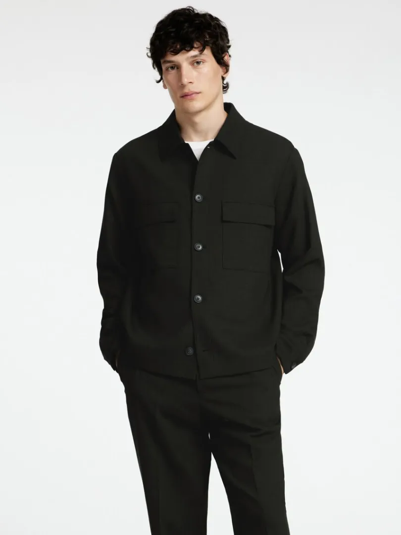 hybrid_regular_fit_blazer_0-1.webp Jakkesæt & Blazers>SELECTED HYBRID REGULAR FIT BLAZER Green