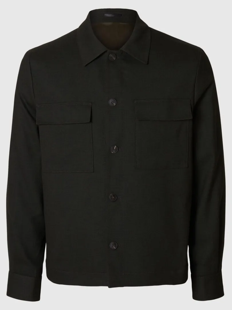 hybrid_regular_fit_blazer_4-1.webp Jakkesæt & Blazers>SELECTED HYBRID REGULAR FIT BLAZER Green