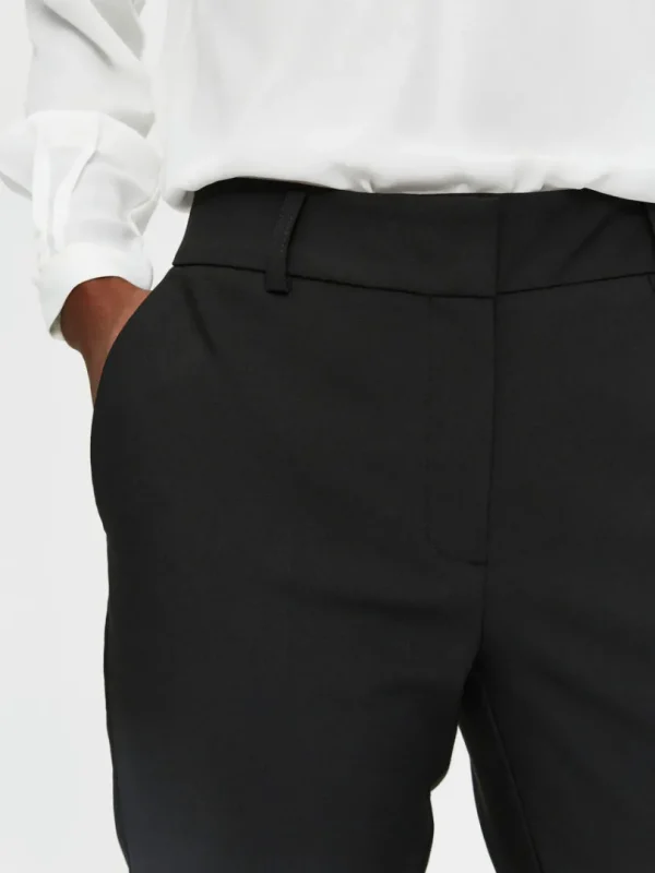 Bukser | Jakkesæt & Blazers>SELECTED INDSNÆVRET BUKSER Black