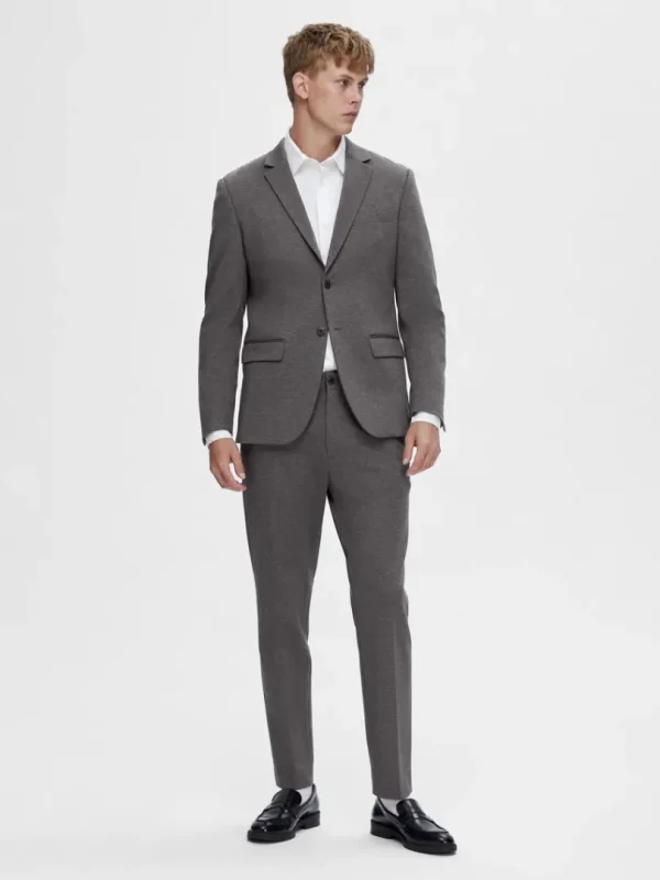 Jakkesæt & Blazers>SELECTED JERSEY BLAZER Grey