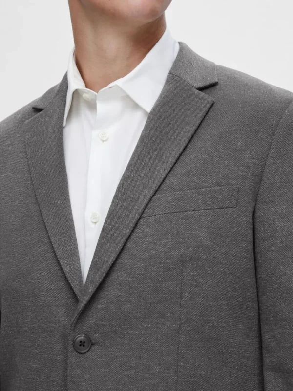 Jakkesæt & Blazers>SELECTED JERSEY BLAZER Grey